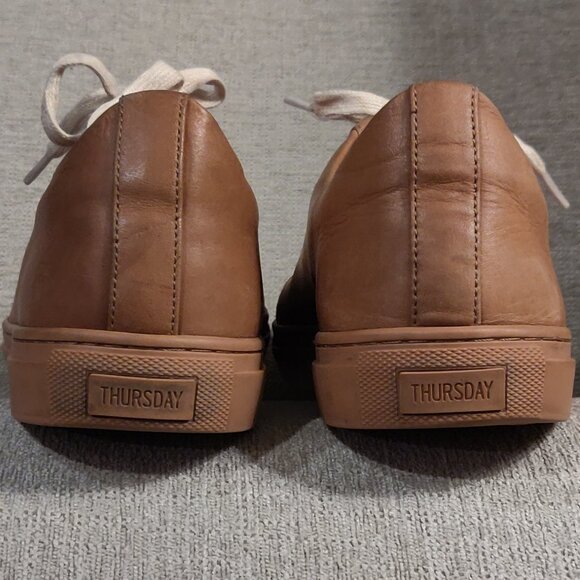 Thursday Boot Co. Premier Low Top Leather Sneakers in Toffee Men SIZE 9.5 - Picture 4 of 7